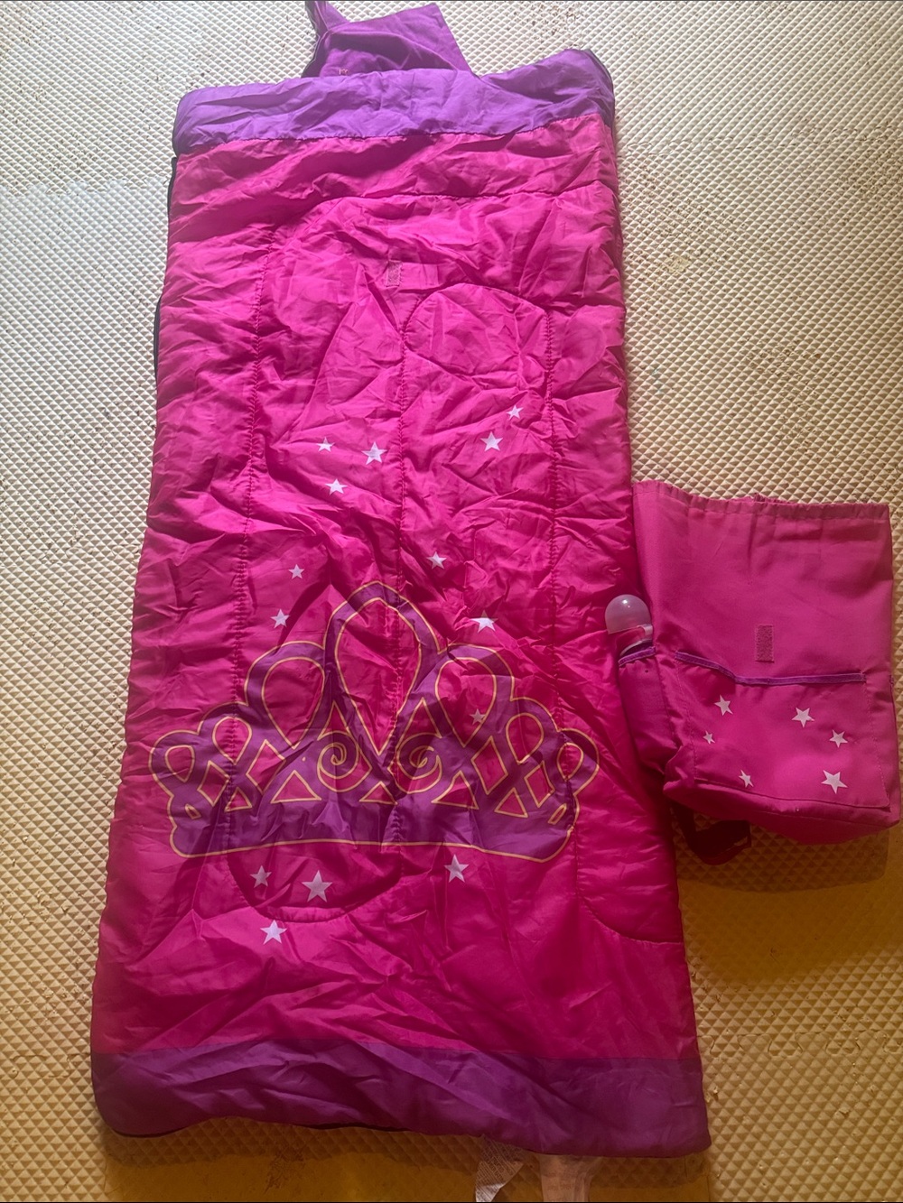 Girls' Pink Princess Sleeping Bag